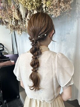 トリコ ショップアンドヘアサロン(tricot shop hair salon) 編みおろしヘアセット♪yu