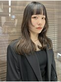 大人可愛いブリーチなしミルクティーベージュゆるふわパーマ