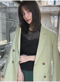 ミディアム　フェイスラインレイヤー　表参道