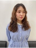 ドライスタイリング×ふわふわパーマ