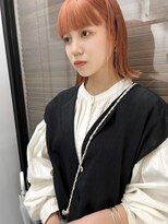 ヌープヘアーアイス(NUUP.hair ici) オレンジベージュ　ブリーチなしダブルカラー