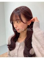 グロウ 大宮(grow) 【アキラ】#韓国風#韓国風ヘア#くびれ巻き#ピンク#ブリーチなし