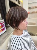 大人可愛い20代30代40代50代丸み田嶋ショート034