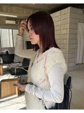 ライトリーク(LIGHT LEAK) レッドブラウンミディ