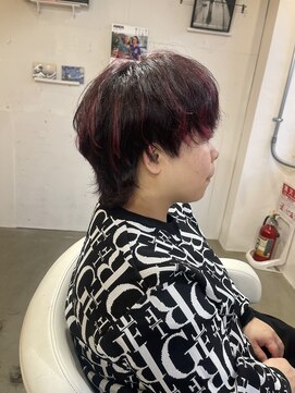 エン(En,) 赤メッシュ◎マッシュウルフ◎