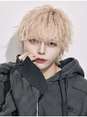 ハイトーン×無造作ウルフヘア