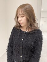 ケンジ 横浜(KENJE)&nbsp;ブリーチなしダブルカラー×ブラウンベージュ