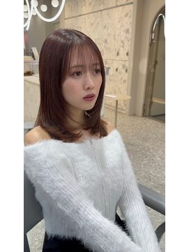 ハローバイシー 仙台(Hello by Sea) 艶髪ブラウン×髪質改善[美髪/韓国風/顔周り]仙台