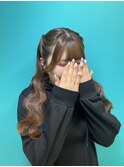 ねじりのハーフツイン