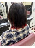 インナーカラーレイヤーボブ