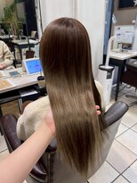 アンククロス 表参道(ANKH CROSS)&nbsp;ブリーチカラー/モカベージュ/ストレートロング