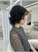 マッシュウルフ×ニュアンスパーマ
