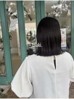 ツキ(tsuki.) 《 tsuki. 》 切りっぱなしbob × OWAY organic color