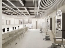 ジュノヘアージャパン 表参道(JUNO HAIR JAPAN)の雰囲気(韓国特有のやわらかい雰囲気が広がるセット面。渋谷/青山/表参道)