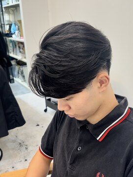 アノ 別府店(Ano.) 大分曲がる縮毛矯正メンズカットセンターパートニュアンスパーマ