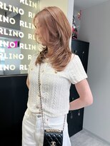 リノ(RLINO)&nbsp;【名古屋/栄】レイヤーカット/ブリーチ/ミルクティーベージュ