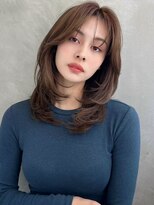 ソヨン 金山店(SOYON)&nbsp;大人ガーリー似合わせカット/ミディアムレイヤー/シャギーウルフ