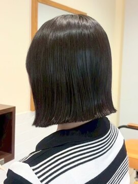 クラップス 横須賀中央店(CLAPS) 横須賀中央ハンサムショートボブ白髪ぼかしハイライト白髪染め