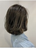 白髪ぼかしハイライト　髪質改善　お子様とご来店可