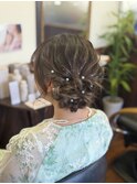結婚式お呼ばれヘア