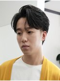 メンズショート　曲がる縮毛矯正　ツーブロック　men's　高松