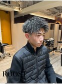 刈り上げセンターパート/波巻きツイストスパイラル/渋谷/原宿