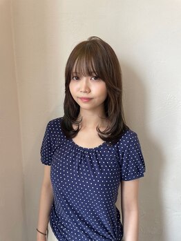 ヘアー ミュゼ 大西店(HAIR Musee)の写真/トレンドの顔まわりレイヤーで垢抜け！似合わせレイヤーカットで理想の髪へ♪