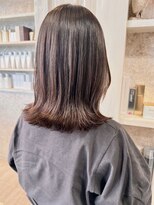 キャアリー(Caary)&nbsp;福山美容室caary髪質改善シルクストレート外ハネ30代40代50代