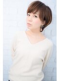 【morio池袋】ナチュラル耳かけ小顔ショート 大人かわいい#