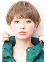 モニカ 西宮北口(Monica)&nbsp;大人かわいいグレージュ小顔ナチュラルショートボブ