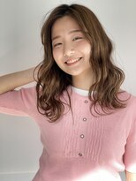 【BUZZbee四ッ井】モテ可愛いフェミニンミディアムグレージュ