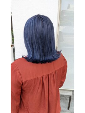 ボアップ 新居浜店(boappu) #ブルー #カラー #グレー #髪質改善 #新居浜  #ケアブリーチ