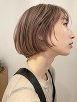 レティ(lety)&nbsp;ミルクティーベージュカラー×ショートボブ