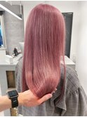 ハイトーンピンクカラー.クリアピンク.ロングヘアーピンク