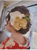 和髪風シニヨン