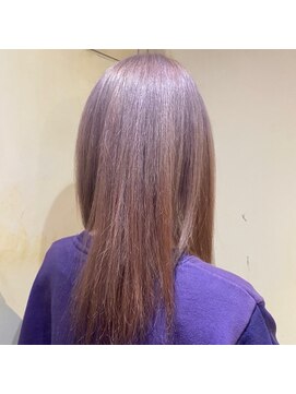 髪質改善と縮毛矯正の専門店 サンティエ(scintiller) ピンクベージュカラー