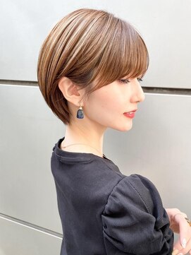 ロンドホットリップ 立川(Lond hot lip) 大人ガーリー/チョコレート×前髪/小顔ショート[立川]