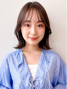 ラフ フロム ガーデン(Laf from GARDEN) 柔らかくびれボブ/チョコレート/大人ガーリー