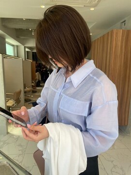 ガリカ 博多(Gallica) 【石河安奈】おしゃれ大人ボブ/透明感地毛風カラー