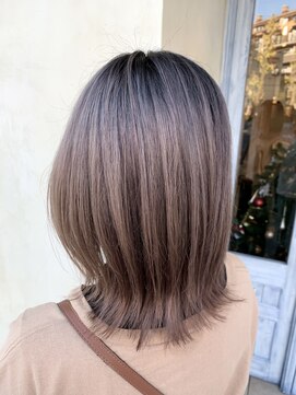 エイミーバイアフロート(amie  by afloat) ベージュ×パープル