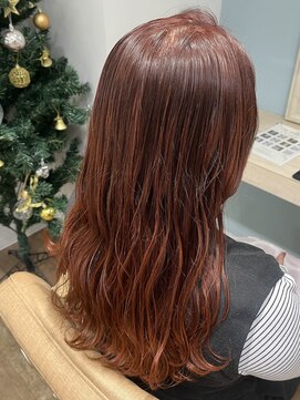 シュシュバイジャガラ 千葉駅北口店(chou chou byJAGARA) オレンジレッド【chouchou千葉・千葉駅】