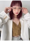 berrypink オン眉ミディアム