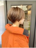 ショートボブ+ハイライト