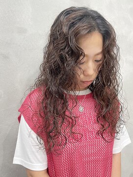 ウクラ バイ レシッド 池袋(uchla by rcid) イメチェン♪外国人風ウェーブパーマ☆前髪パーマレイヤーロング