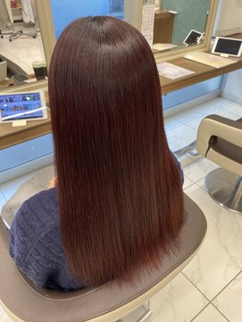 アッシュ 下北沢店(Ash) ブリーチなしカシスレッドカラー