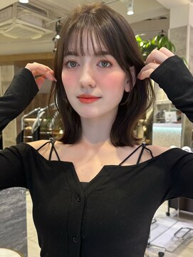 グランド(GRAND) ミディアムレイヤー/くびれヘア/髪質改善トリートメント【大本】