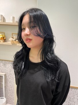 ゼストソエル(ZEST soell) ネイビーカラー/ブリーチなしカラー/立川