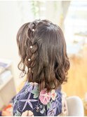 編みたらし波巻き【京都/ヘアセット/着付け】