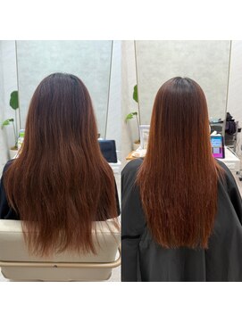 シンズ 銀座(sins) ケアをしてもまとまらなかった髪もsins酸性ストレートで艶髪に