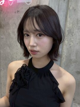 ルームバイシー 新宿(Loom. by Sea) 小顔ボブ×暗めカラー［新宿/オリーブグレー］